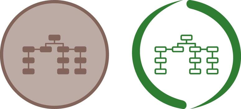 Unique Seo Structure Icon Design vector