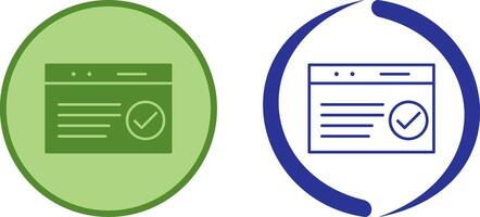 Unique QC Passed Icon Design vector