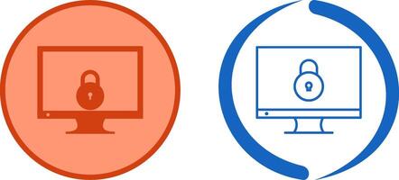 Unique Closed Access Icon Design vector