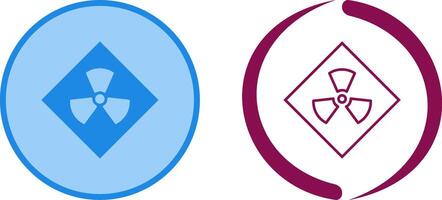 Radiation Icon Design vector