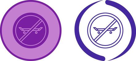 No Skating Icon Design vector