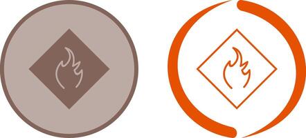 Danger of Flame Icon Design vector