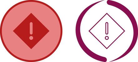 Warning Icon Design vector