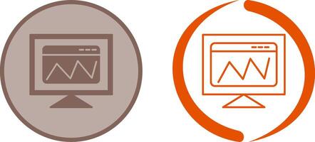 Web Analysis Icon Design vector