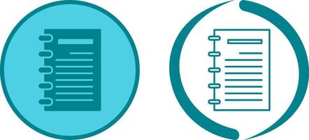 Notepad Icon Design vector