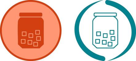 Sugar Bottle Icon Design vector