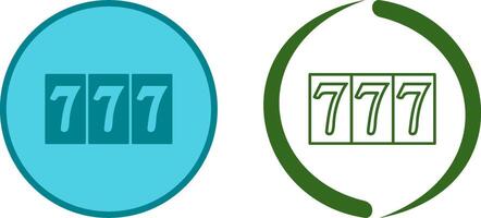 Triple Sevens Icon Design vector