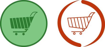 Unique Shopping Cart Icon Design vector