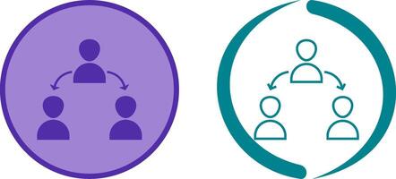 Unique Connected Users Icon Design vector