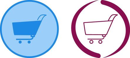 Unique Shopping Cart Icon Design vector