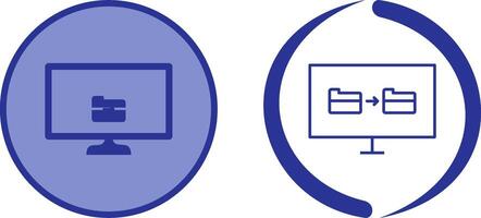 Unique File Sharing Icon Design vector