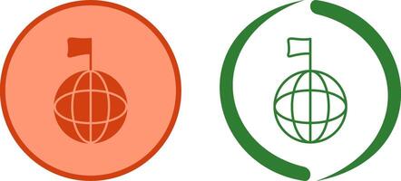 Unique Global Signals Icon Design vector