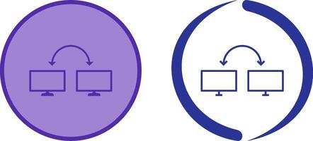 Unique Connected Systems Icon Design vector