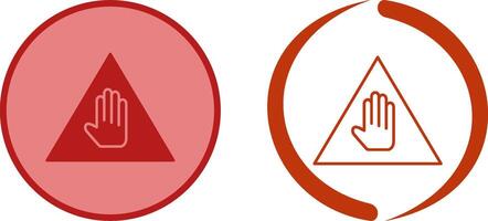 Unique Warning Icon Design vector