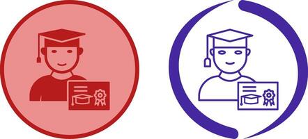 Unique Receiving Degree Icon Design vector