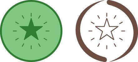 Unique Star Icon Design vector