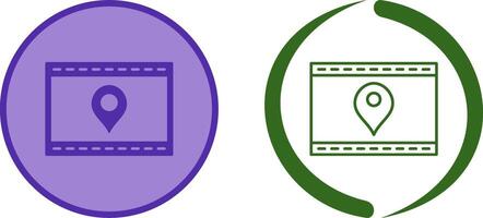 Unique Location Web Advertising Icon Design vector