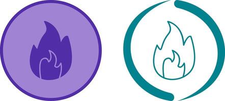 Unique Flame Icon Design vector