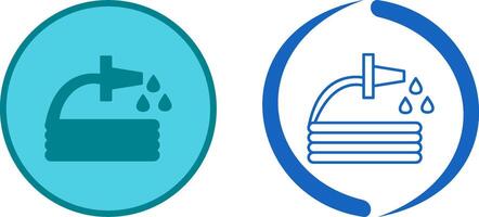 Unique Water Hose Icon Design vector