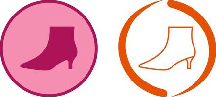 Boots with Heels Icon Design vector