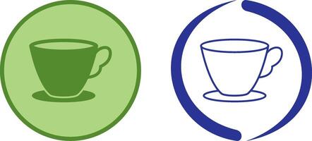 Tea Cup Icon Design vector