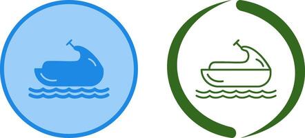Jet Ski Icon Design vector