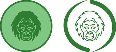 Orangutan Icon Design vector