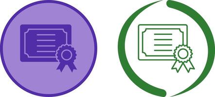 Certificate Icon Design vector