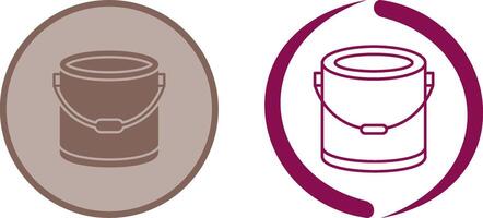 Paint Bucket Icon Design vector