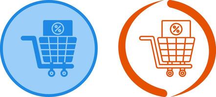 Shopping Tax Icon Design vector