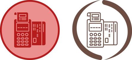 Pos Terminal Icon Design vector