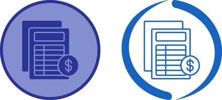 Invoice Icon Design vector