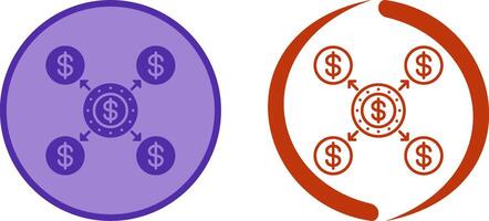 Distribution Icon Design vector