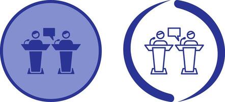 Debate Icon Design vector