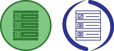 Ballot Paper Icon Design vector