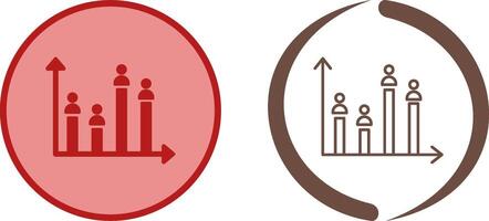Candidate Graph Icon Design vector