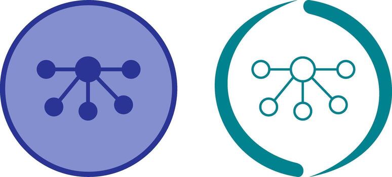 Nodes Icon Design vector