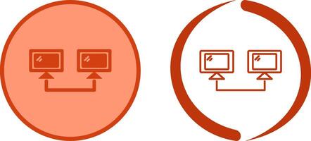 Connected Systems Icon Design vector