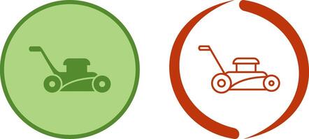 Lawn Mower Icon Design vector