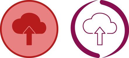 Upload to Cloud Icon Design vector