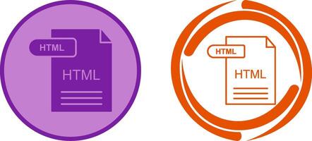 HTML Icon Design vector