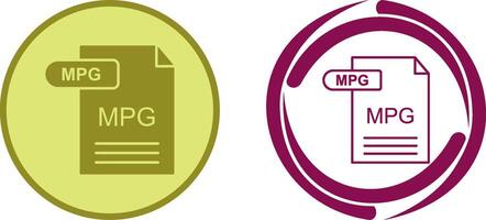 MPG Icon Design vector