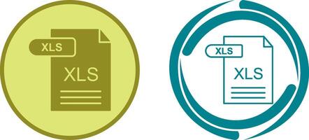 XLS Icon Design vector