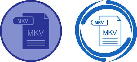 MKV Icon Design vector