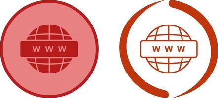 World Wide Web Icon Design vector