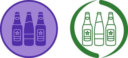 Beer Bottles Icon Design vector