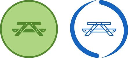 Picnic of Table Icon Design vector