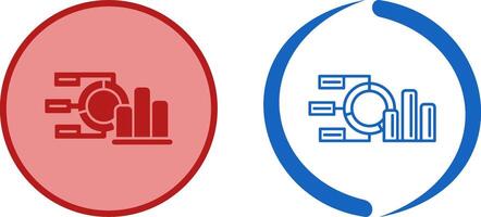 diseño de icono de gráfico circular vector