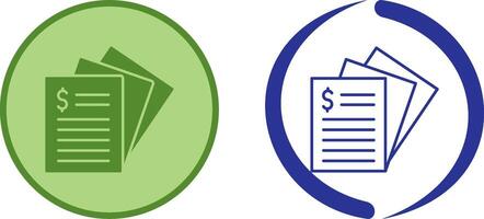 Invoice Icon Design vector