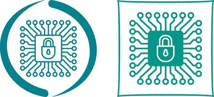 Cyber Protection Icon Design vector